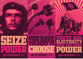 Range of Powershop campaign artwork